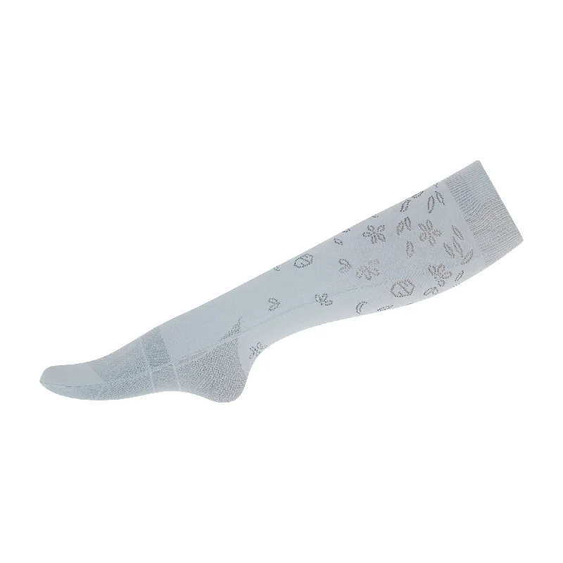 ski socks with arch support-  Samshield Balzane Seamless Flower Socks