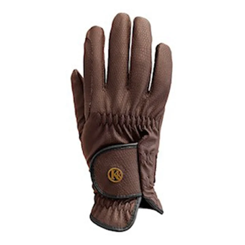 thin gloves for mild weather-Kunkle Gloves Brown Show Gloves 15 Sizes