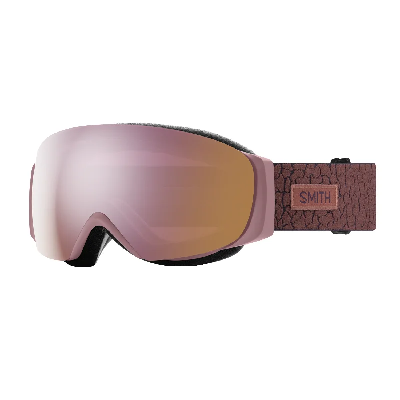 Goggles for classic-Smith Women's I/O Mag S Low Bridge Fit Goggles Dusk Crackle/ChromaPop Everyday Rose Gold Mirror + Chromapop Storm Blue Sensor Mirror