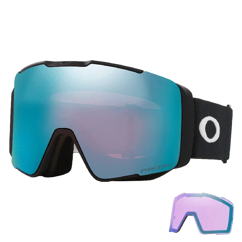 Goggles for RV-Oakley Line Miner Pro M Goggles Matte Black/Prizm Sapphire Iridium + Prizm Iced Iridium