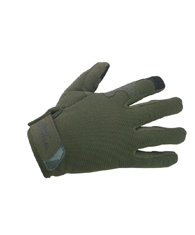 chic leather gloves for winter events-Kombat UK Operators Gloves - Olive Green