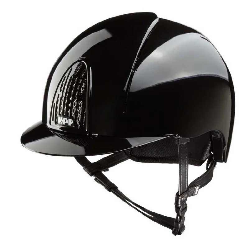 Helmet with Monogram Option-KEP Smart Polish Black Horse Riding Helmet