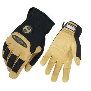 gloves for walking in winter weather-Gloves Heritage Stable Black & Tan