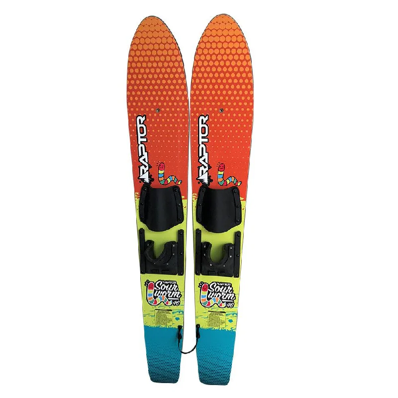 Skis for snowy cliffs-2025 Raptor Sourworms Trainer Combo Water Skis