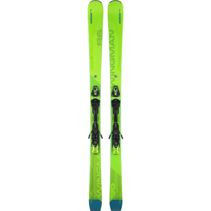 Skis with garnet accents-2023 Elan Wingman 86 CTI FX Ski with EMX 12 Fusion Binding