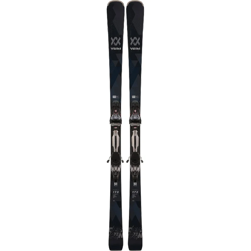 Skis for slope spins-2023 Volkl Deacon 76 Black with rMotion3 12 GW Binding