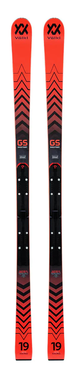 Skis for slim widths-2023 Volkl Racetiger GS R JR with plate