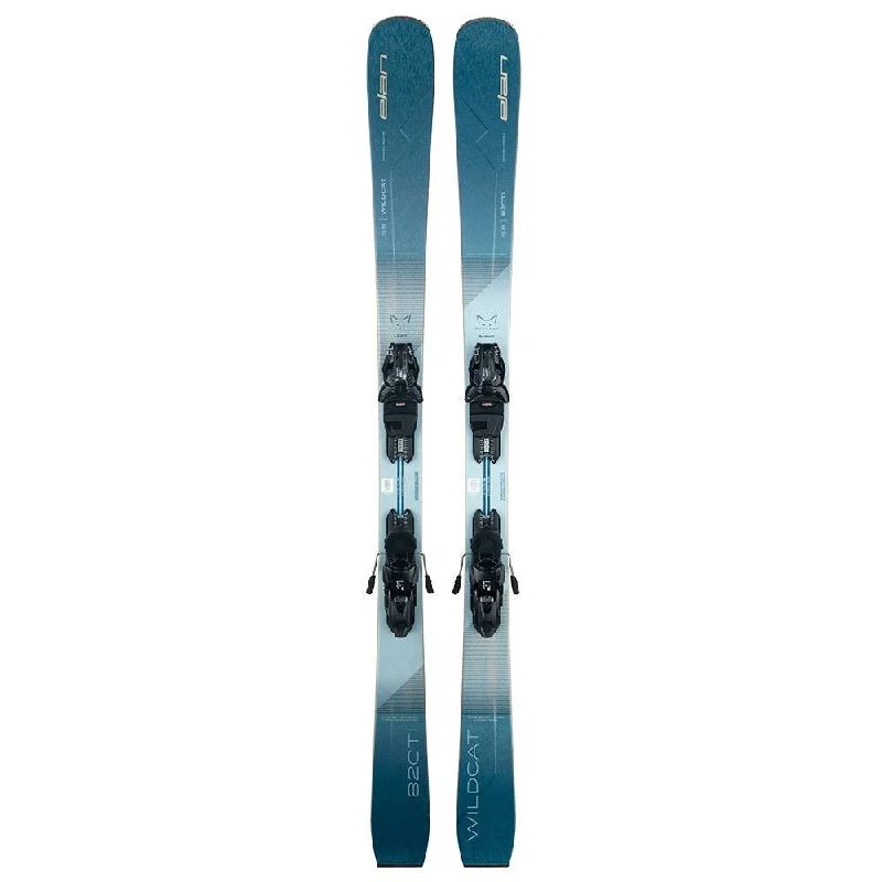 Skis for snowy cliffs-2025 Elan Wildcat 82 CTI Ski with ELW 11 Binding