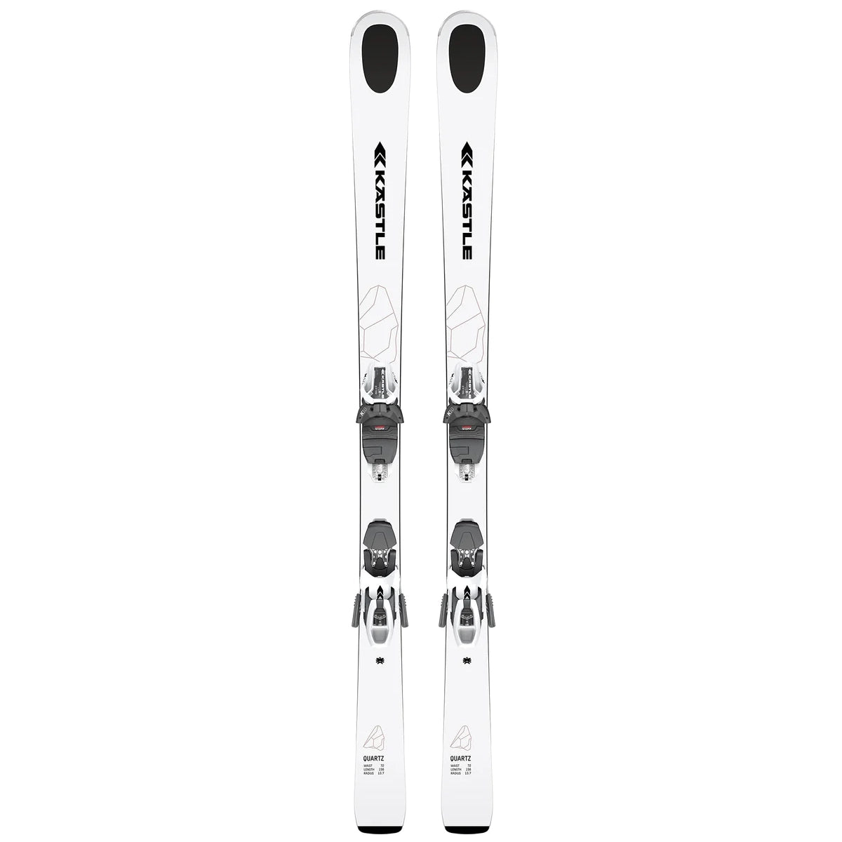 Skis with quirky logos-2025 Kastle Quartz 72 W/K10 SLR Binding