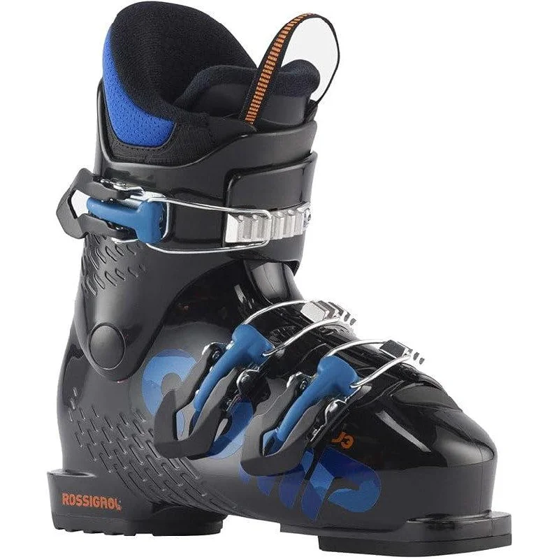 Ski boots for slalom-Rossignol Comp J3 Black Junior Ski Boots