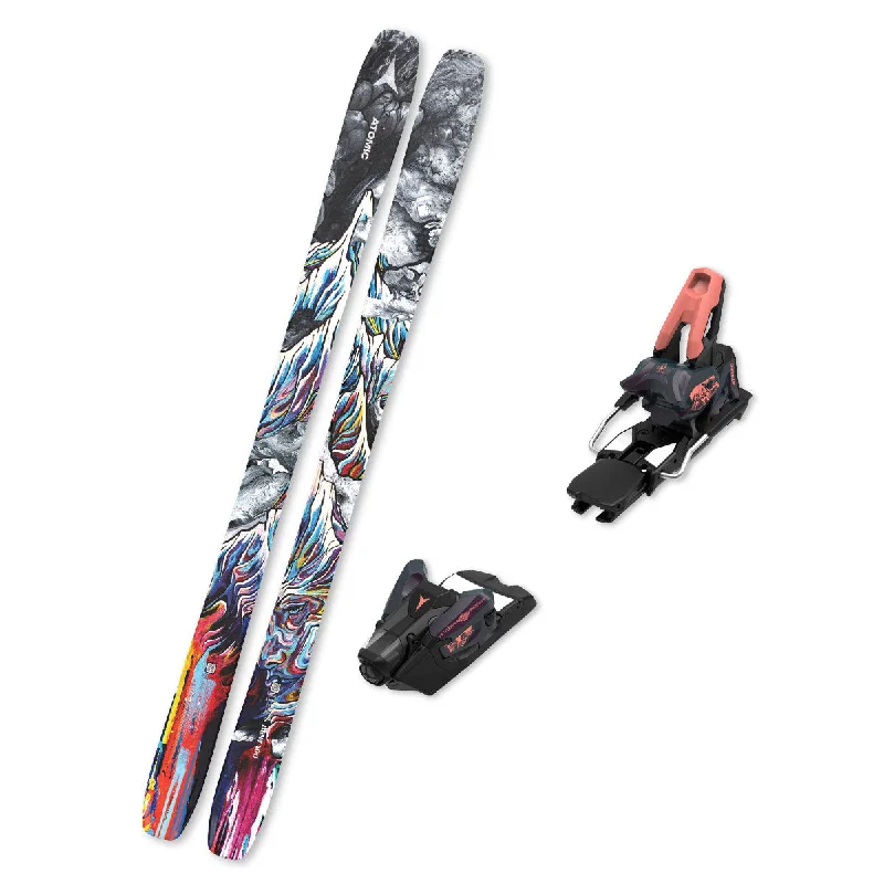 Ski Bindings with firm toes-2025 Atomic Bent 100 + Strive 14 Bindings BUNDLE