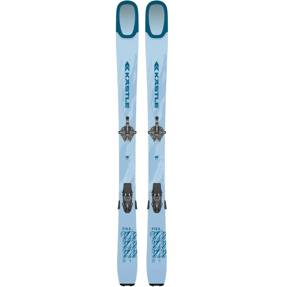 Skis with sisal cores-2025 Pika 94 Touring Ski with Pro Climbing Skins