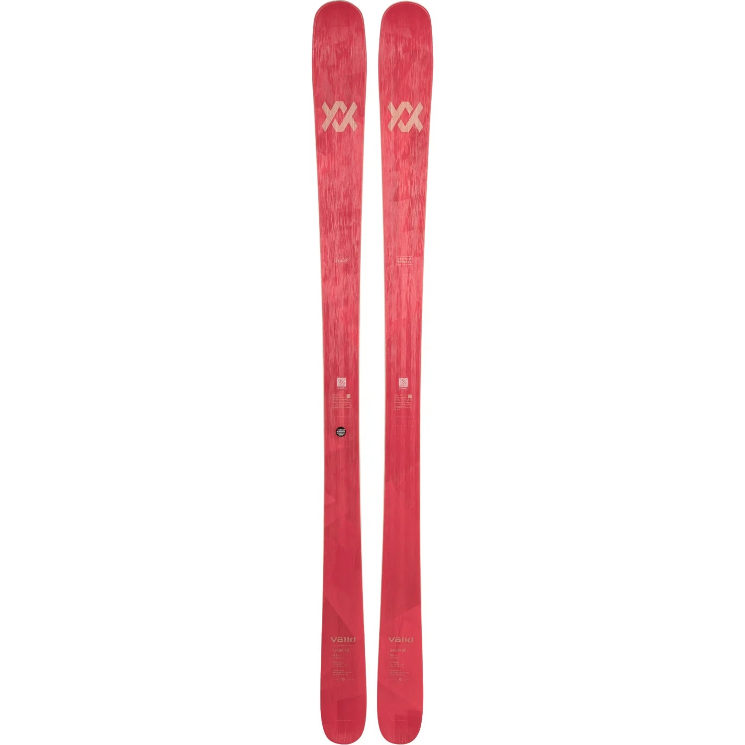 Skis with peak prints-2025 Volkl Secret 80 Womens Ski