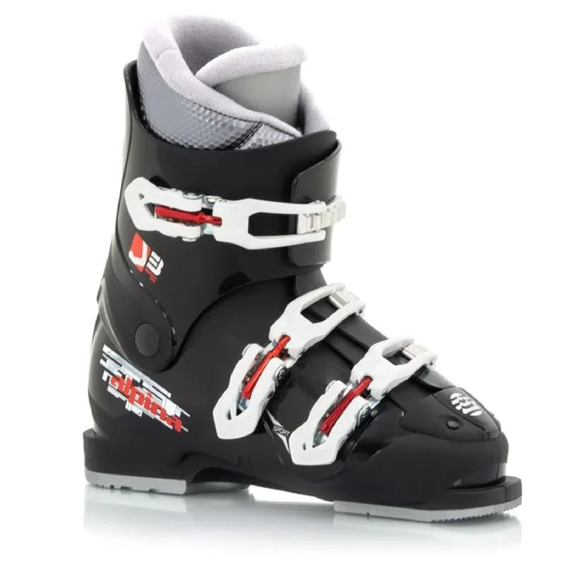 Ski boots for alpine soles-Alpina Boys' J3 Ski Boots 2023