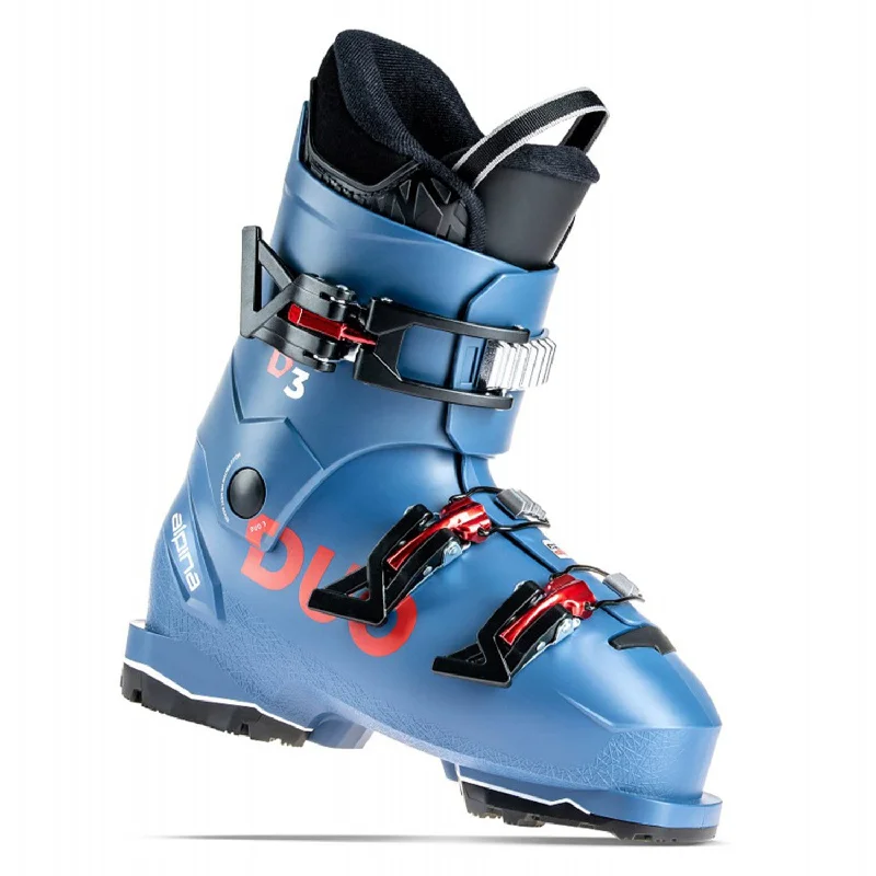 Ski boots for stability-Alpina Kids' Duo 3 Max Ski Boots 2023