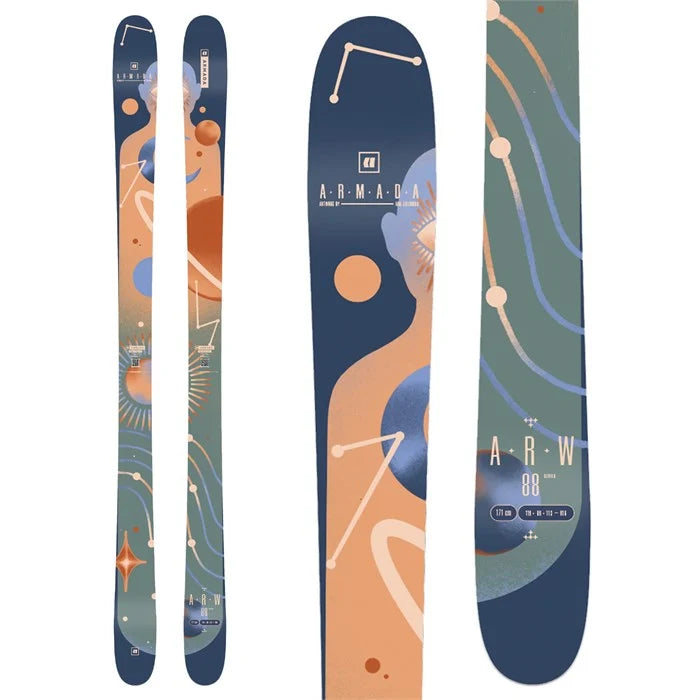 Skis for frozen slopes-Armada ARW 88 Skis - 2025