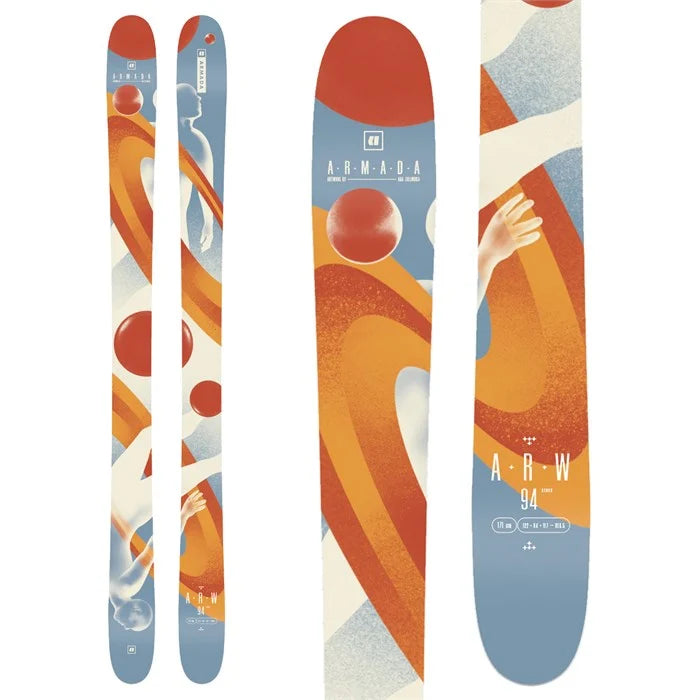 Skis with unique logos-Armada ARW 94 Skis - 2025