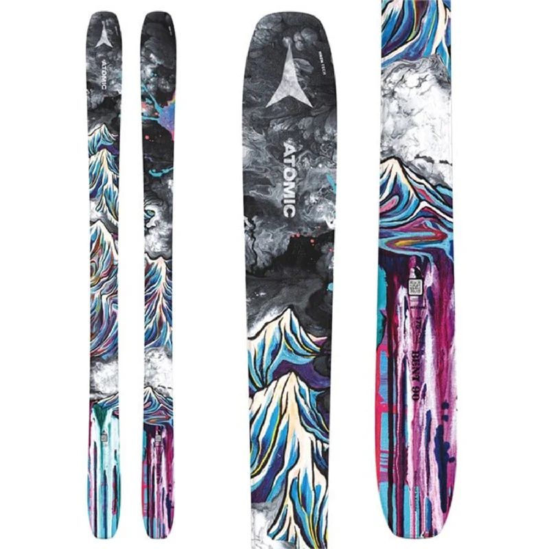 Skis with oak tones-Atomic Bent 90 Skis (Ski Only) 2025