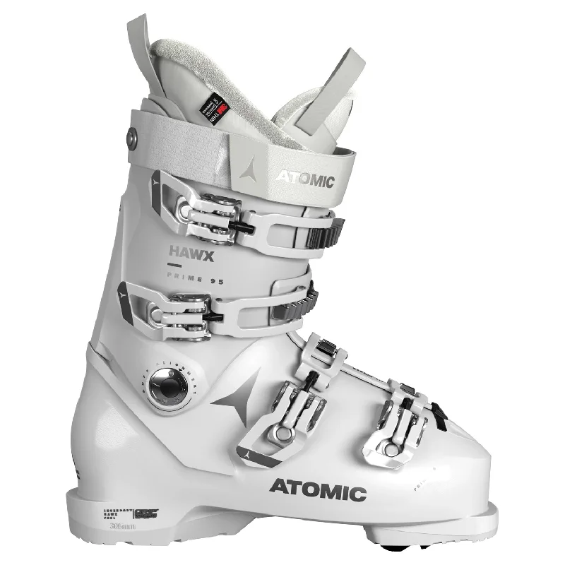 Ski boots for rubber soles-Atomic Women's Hawx Prime 95 W GW Ski Boot 2024 White/Silver