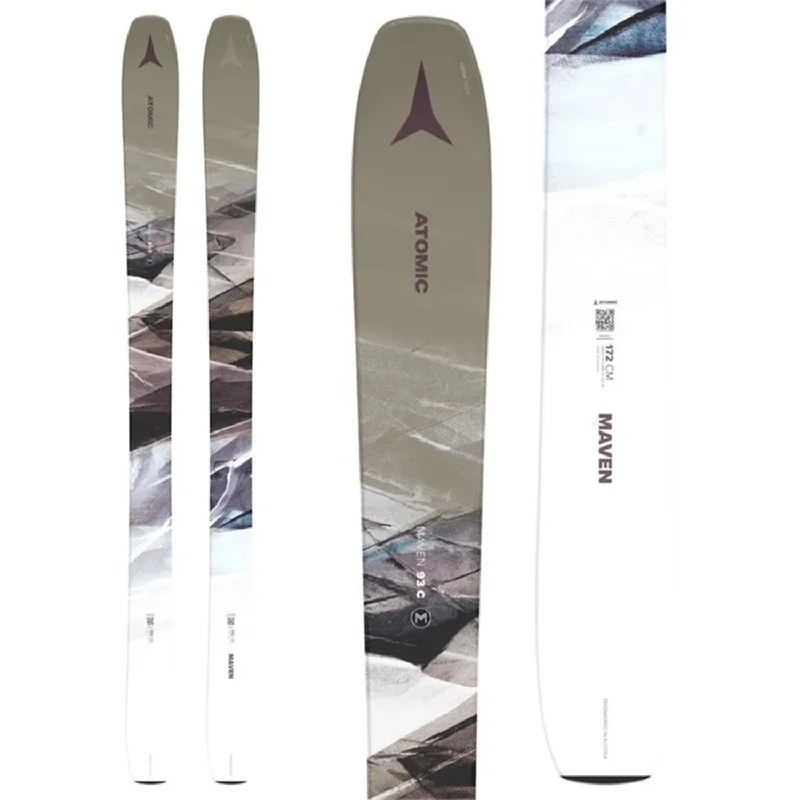 Skis with snug flex-Atomic Women's Maven 93 C Skis (Ski Only) 2025