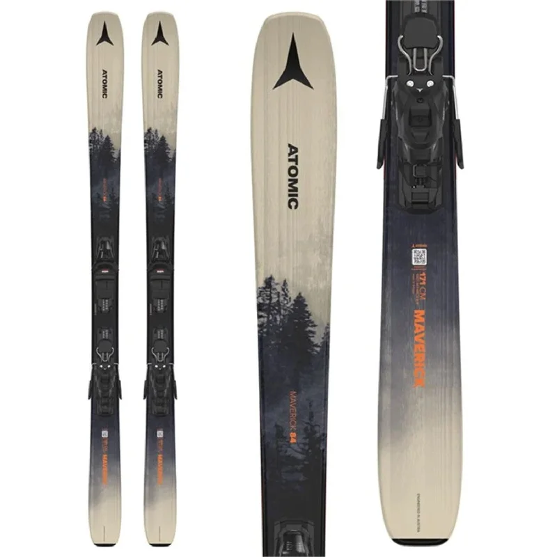 Skis for endurance racing-Atomic Maverick 84 Skis w/M 10 GW Black Bindings 2025