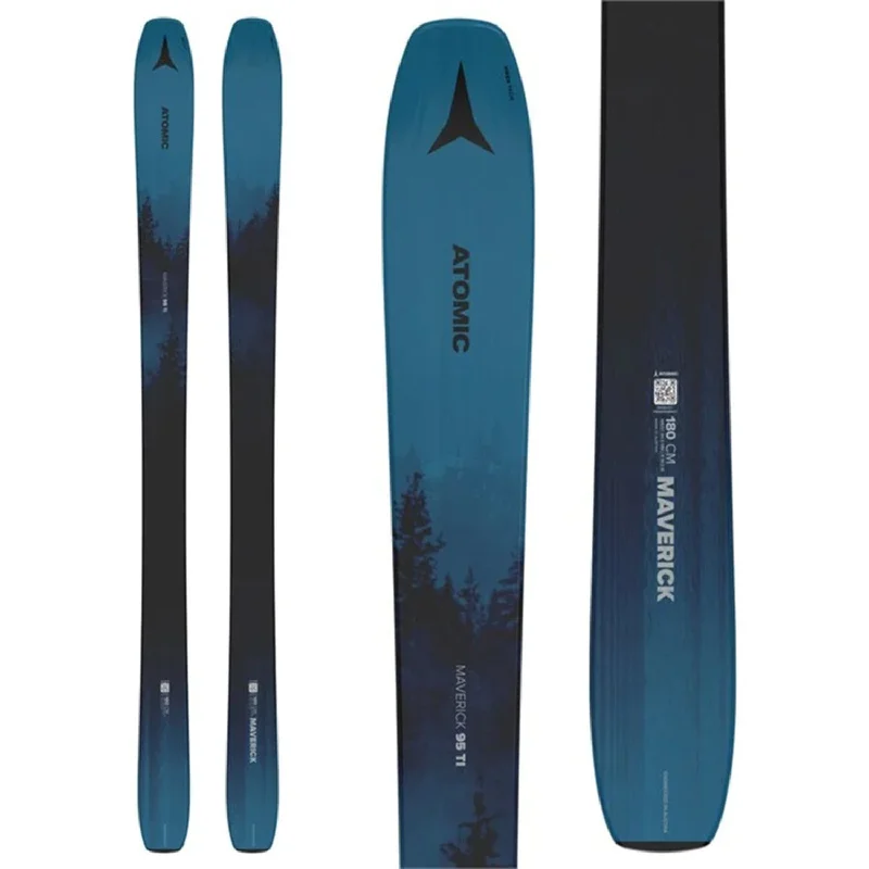 Skis for easy trails-Atomic Maverick 95 Ti Skis (Ski Only) 2025