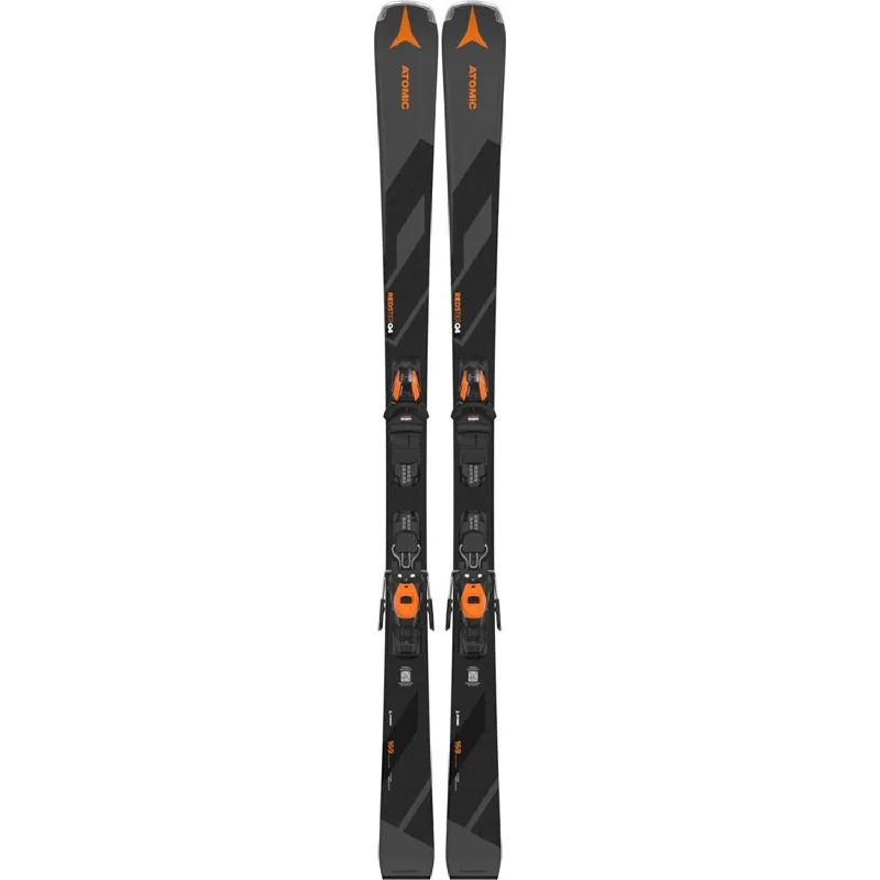 Skis with firm edges-Atomic Redster Q4 Skis w/M 10 GW Black/Orange Bindings 2025