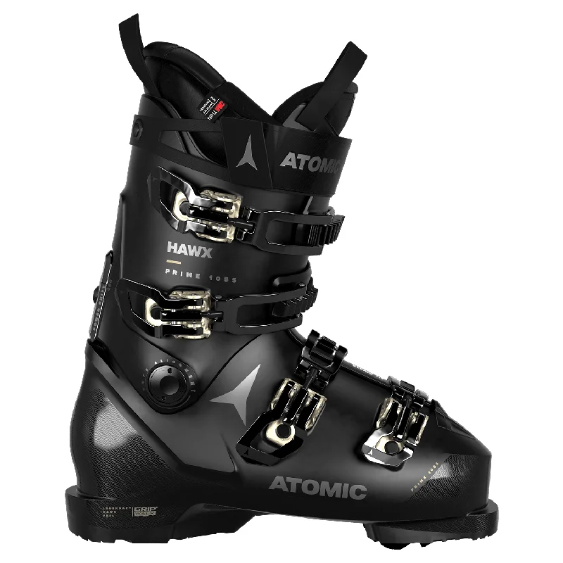 Ski boots for boot volume-Atomic Women's Hawx Prime 105 S W GW Ski Boot 2024 Black/Gold