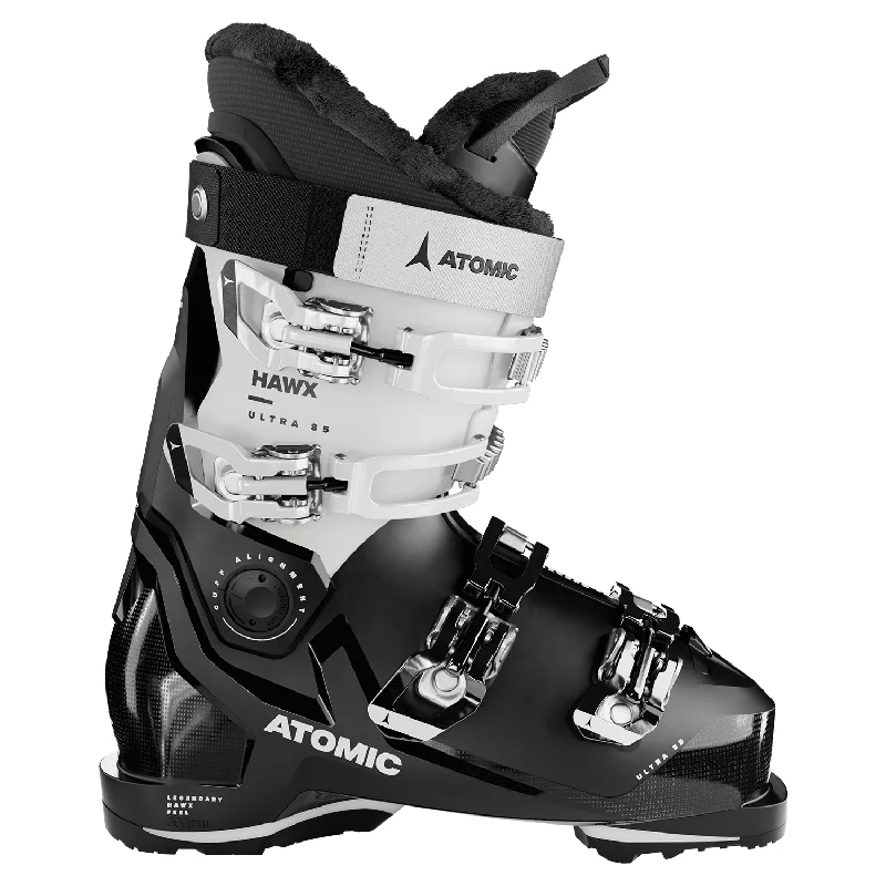 Ski boots for carbon shells-Atomic Women's Hawx Ultra 85 W GW Ski Boot 2025 Black/White