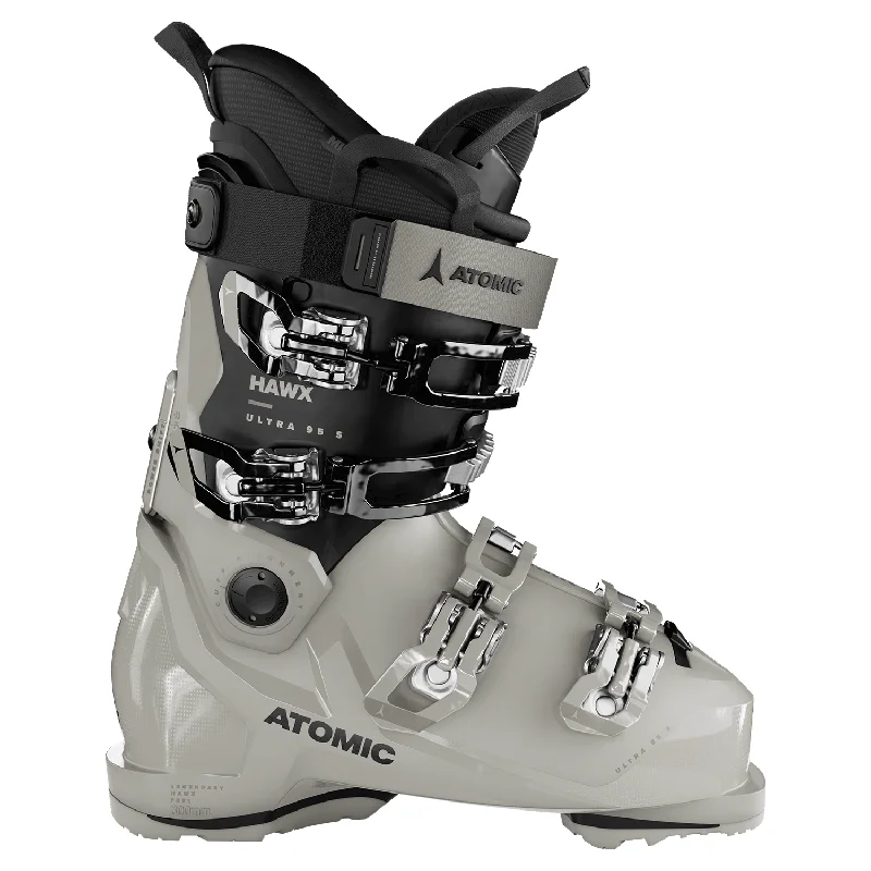 Ski boots for low volume-Atomic Women's Hawx Ultra 95 S W GW Ski Boot 2025 Stone/Black