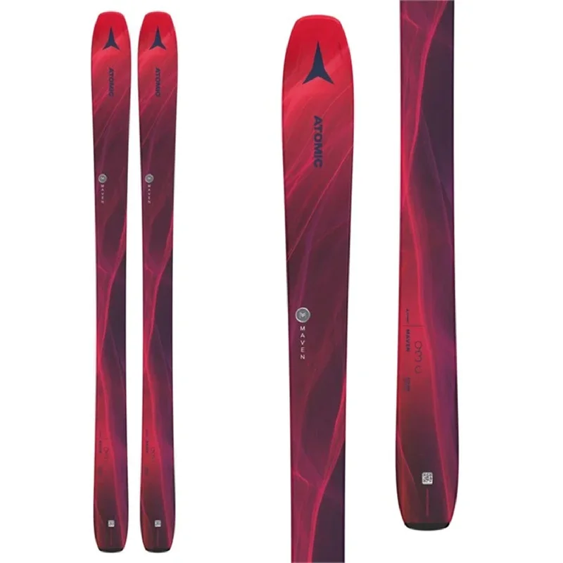 Skis with vortex designs-Atomic Women's Maven 93 C Skis (Ski Only) 2024