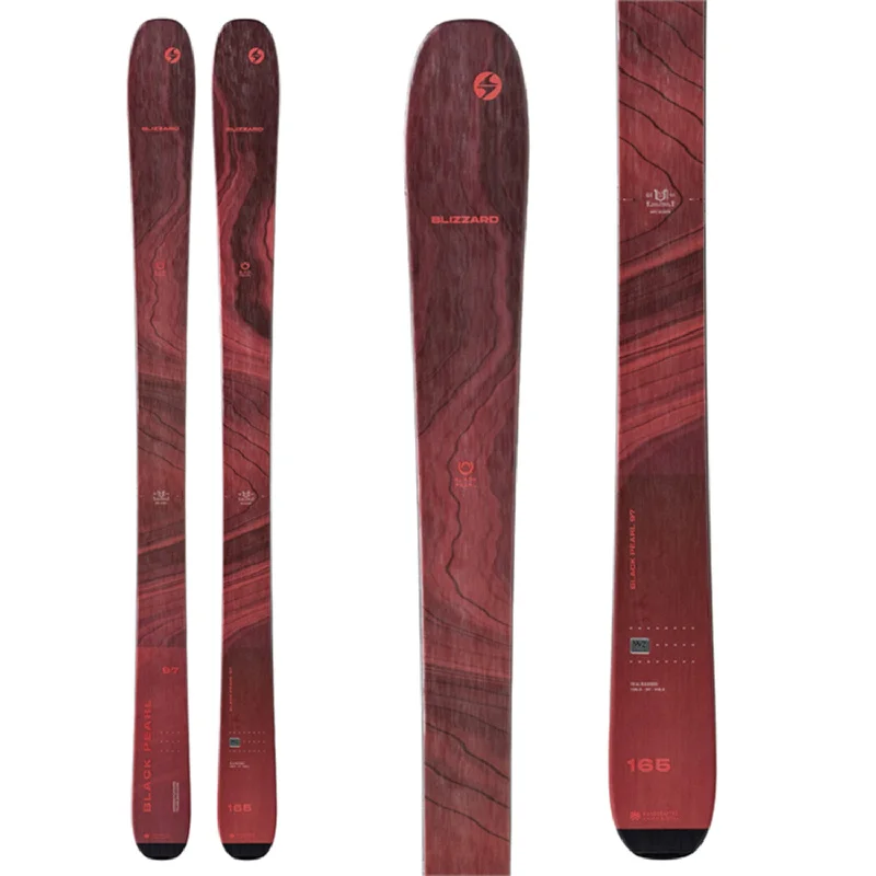 Skis for slope spins-Blizzard Women's Black Pearl 97 Skis (Ski Only) 2024