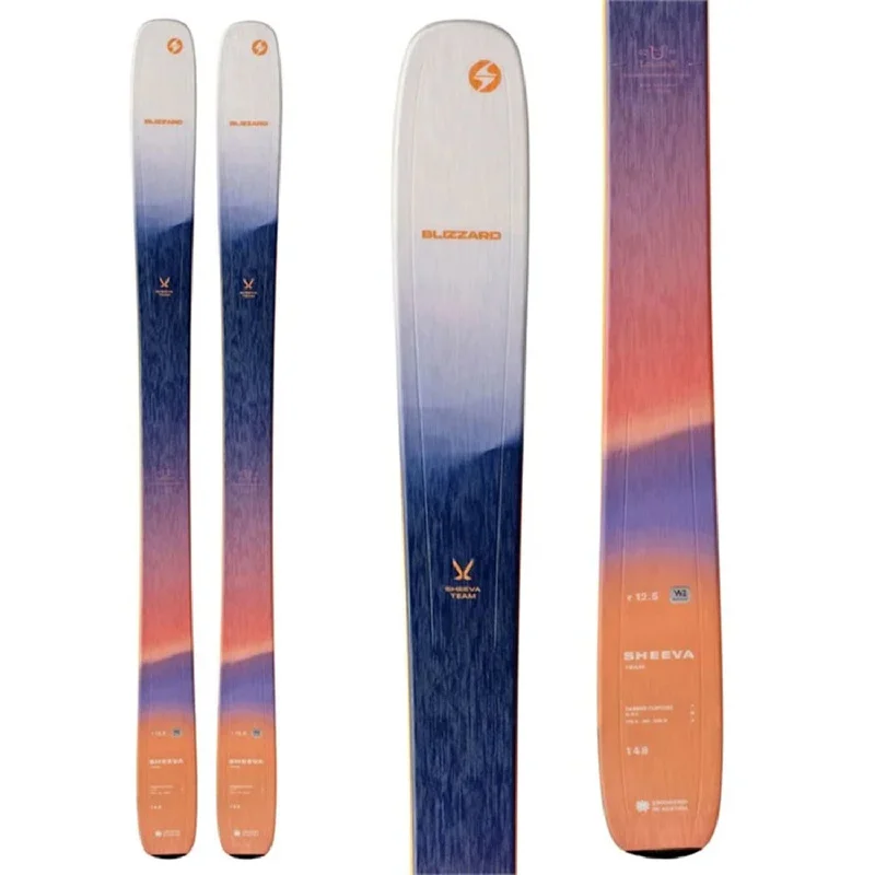 Skis with helix patterns-Blizzard Kids' Sheeva Team Skis (Ski Only) 2025