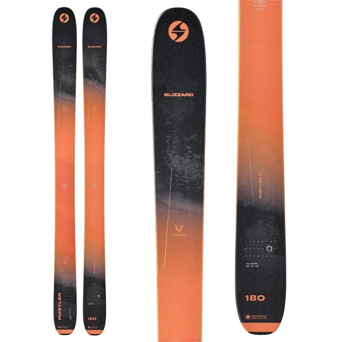 Skis with muted hues-Blizzard Rustler 11 Skis - 2023