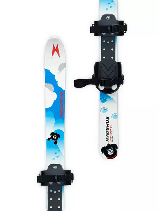 Ski Bindings with swivel toes-Madshus 2025 Snopup Kid's Waxless Ski 85cm w/ Universal Binding