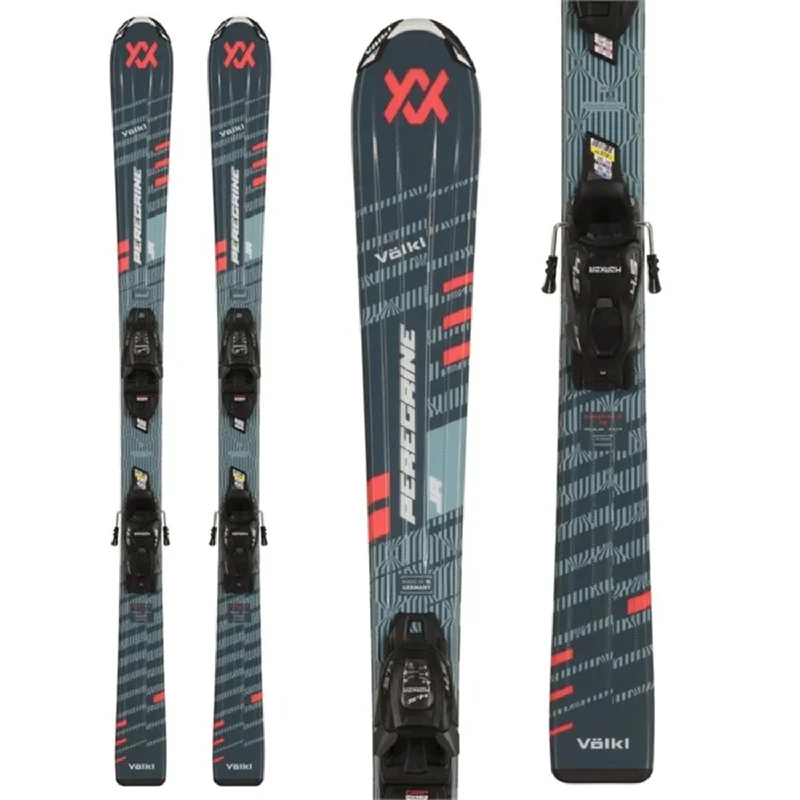 Skis for glade trails-Volkl Kids' Peregrine Jr Skis w/vMotion 7.0 Jr Bindings 2025