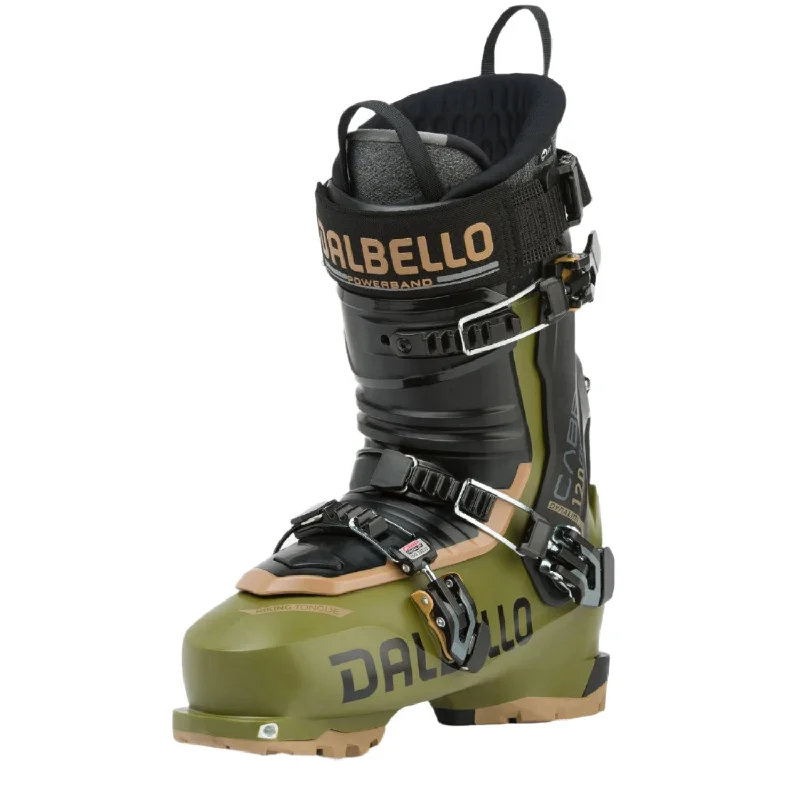 Ski boots for cool-down-Dalbello Men's Cabrio LV Free 120 Ski Boot 2025 Olive/Black