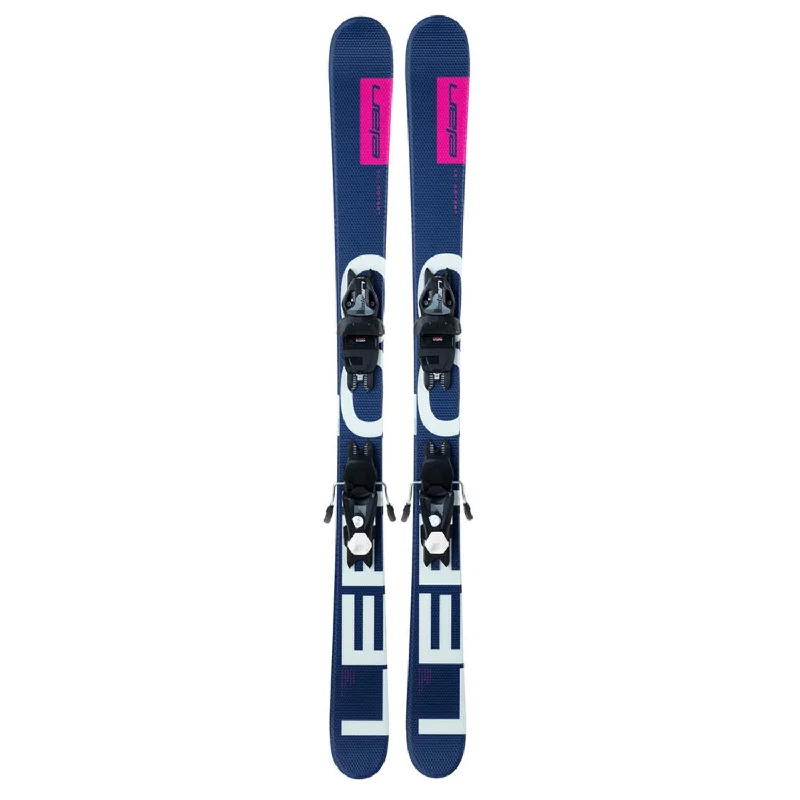 Ski Bindings with durable plates-Elan Kids Leeloo Team QS Skis w/EL 4.5 GW Shift Bindings 2022