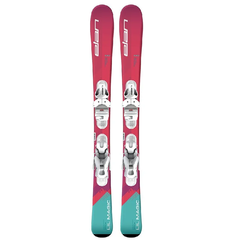 Ski Bindings with quick heels-Elan Lil Magic JRS Skis W/ EL 4.5 Bindings - 2025