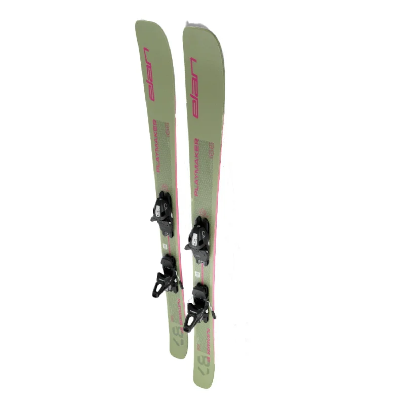 Skis with prism accents-Elan Playmaker 87 RNT Skis w/EL10.0 GW Shift BLK/BLK WB90 Bindings 2025