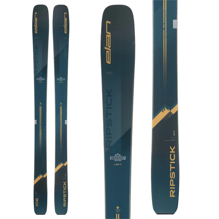 Skis with pixel graphics-Elan Ripstick 106 [2024]