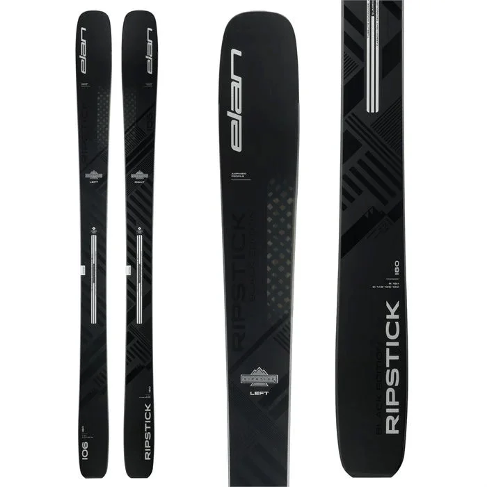 Skis with snug flex-Elan Ripstick 106 Black Edition [2024]