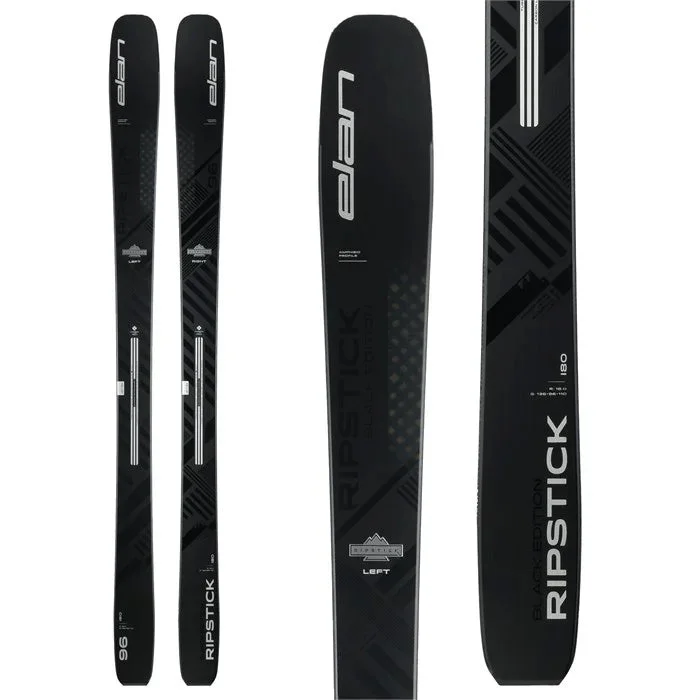 Skis with thick edges-Elan Ripstick 96 Black Edition [2024]