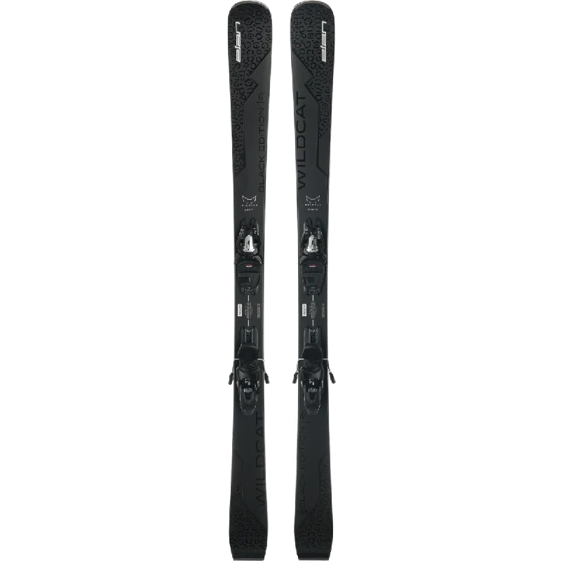 Skis for winter descents-Elan Wildcat 86 C Black Edition W/ELX 11 Bindings Skis - 2025