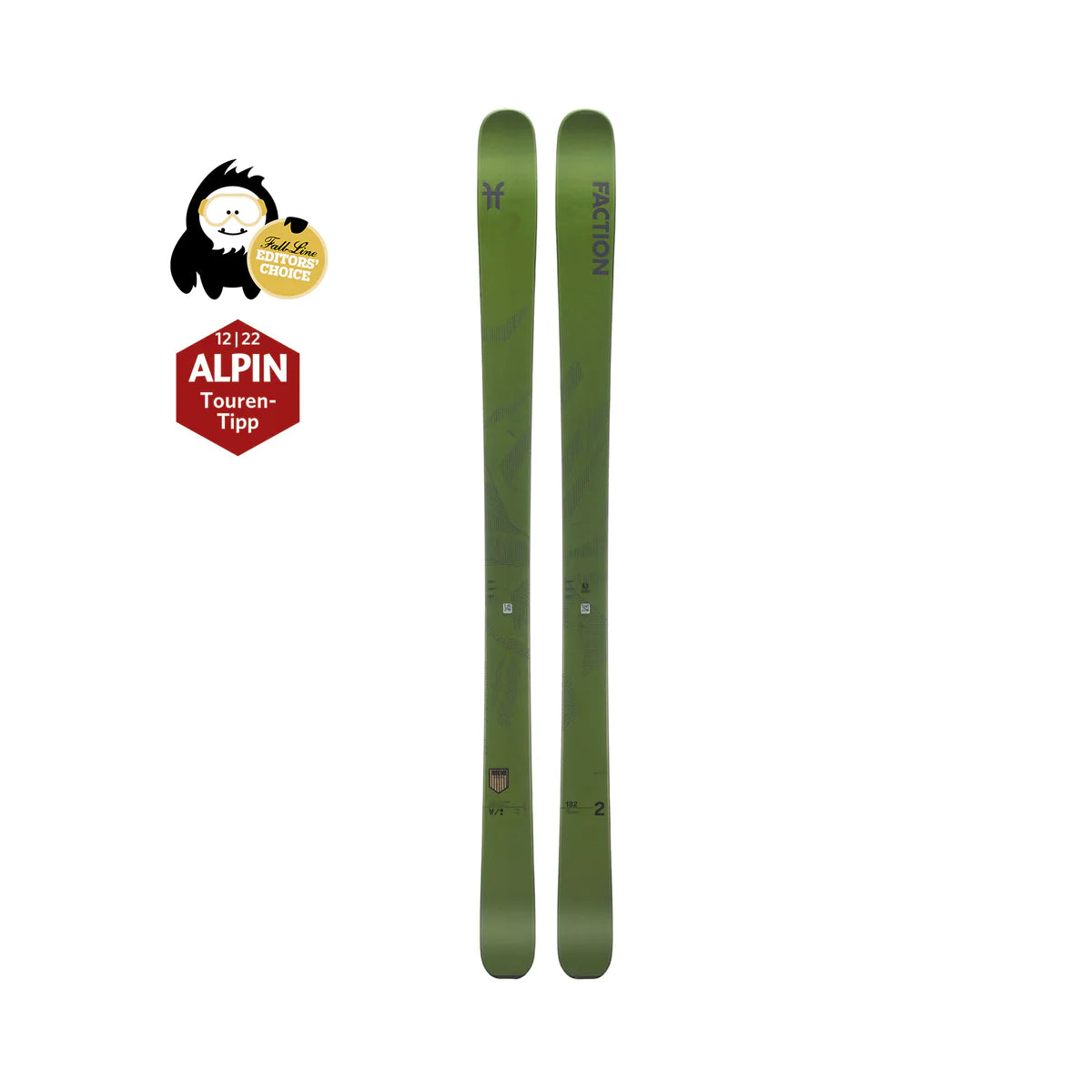 Skis for casual outings-Faction Agent 2 Flat Ski 2024