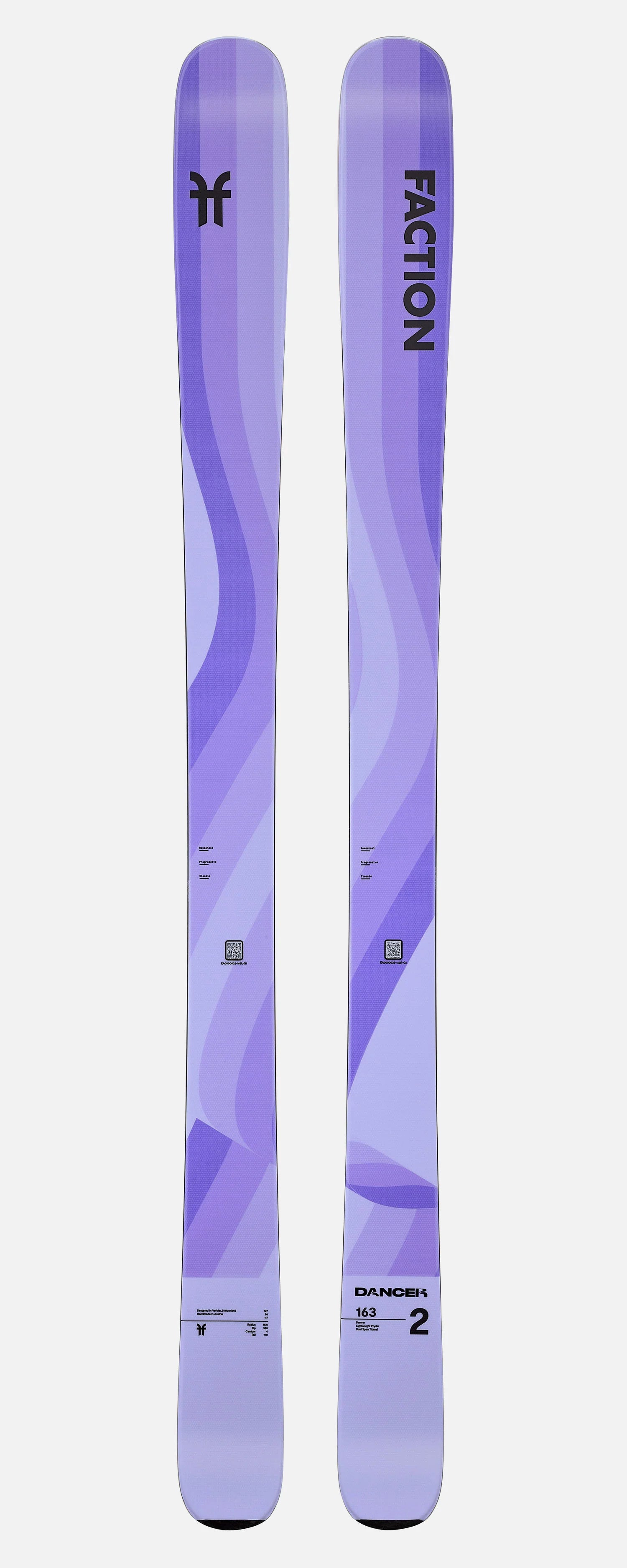 Skis with seasonal prints-Faction Dancer 2 Alpine Ski