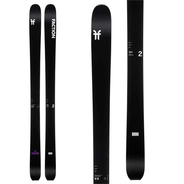 Skis with maze patterns-Faction La Machine 2 Mini [2024]