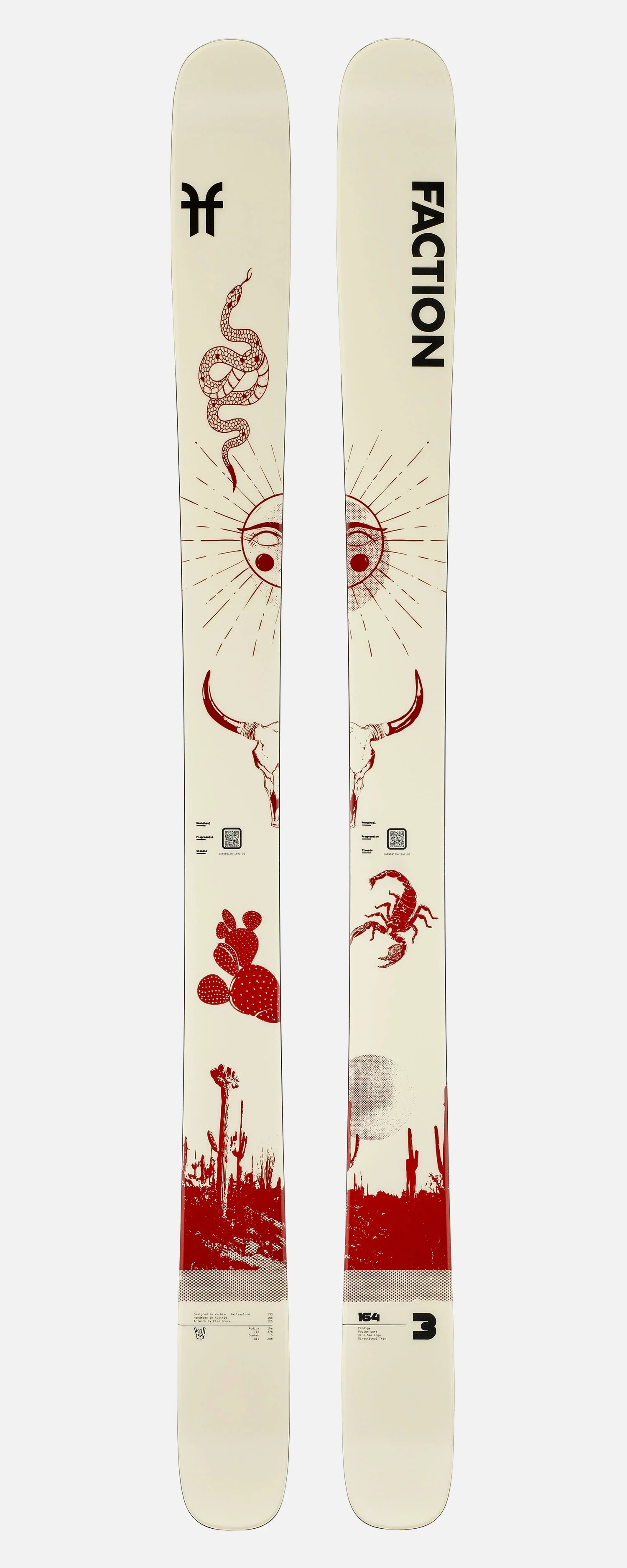 Skis with UV-resistant coatings-Faction Prodigy 3.0 Artist Series