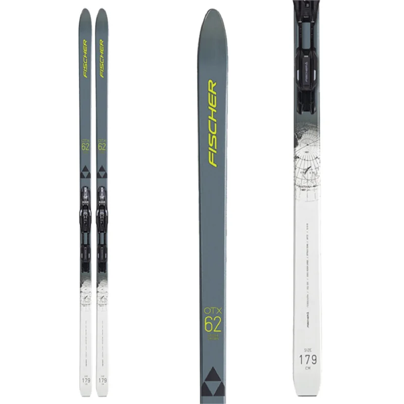 Skis with matte edges-Fischer Spider 62 Crown Xtralite XC Skis w/Control Step-In IFP Bindings 2024