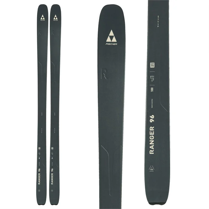 Skis with chic logos-Fischer Ranger 96 FR Dark Grey/Sand Skis - 2024